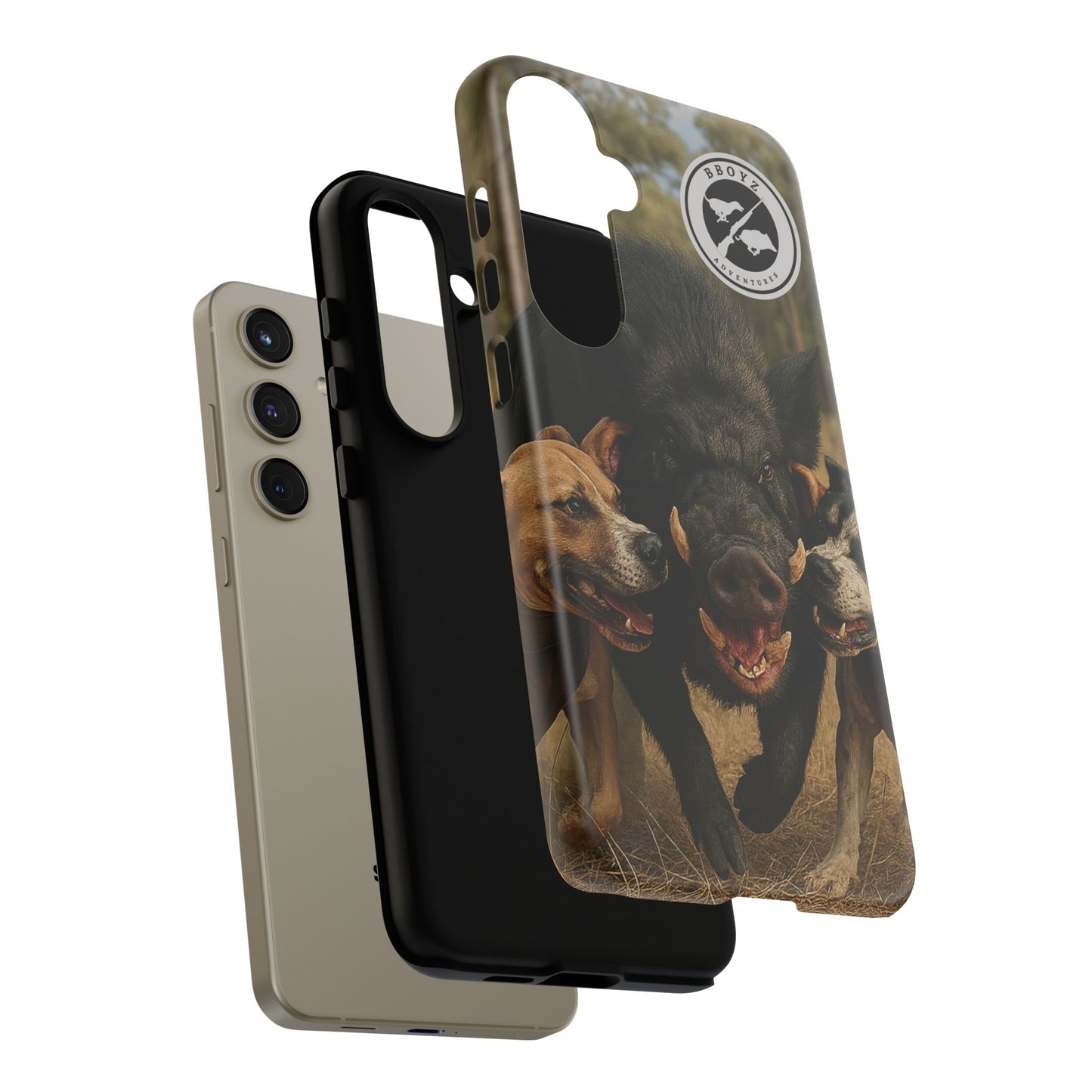 Tough Cases - Wild Boar & Dogs Phone Case - Adventure Vibe, Perfect Gift for Animal Lovers