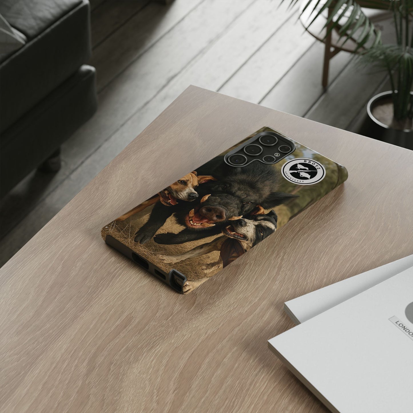 Tough Cases - Wild Boar & Dogs Phone Case - Adventure Vibe, Perfect Gift for Animal Lovers