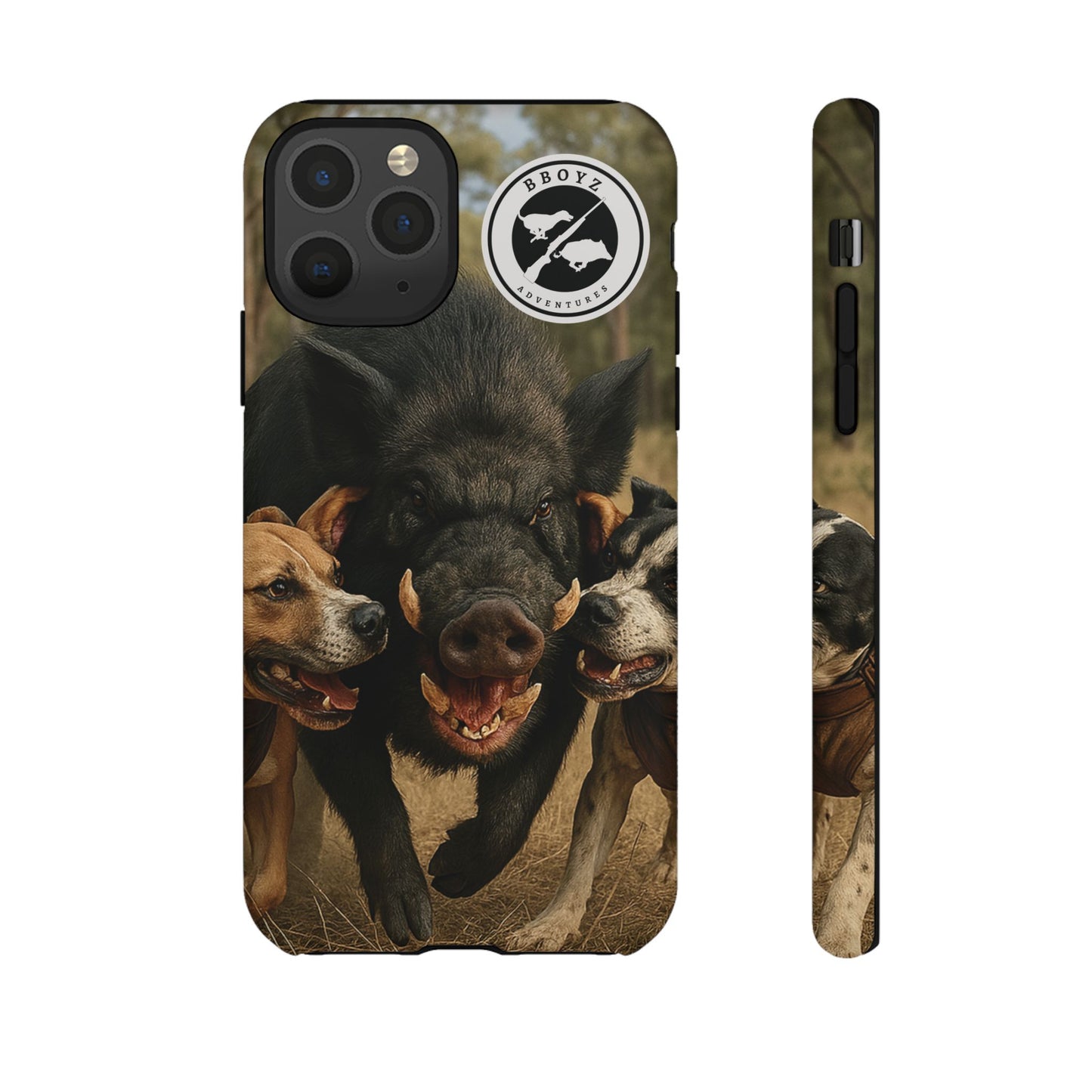 Tough Cases - Wild Boar & Dogs Phone Case - Adventure Vibe, Perfect Gift for Animal Lovers
