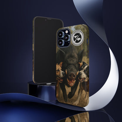 Tough Cases - Wild Boar & Dogs Phone Case - Adventure Vibe, Perfect Gift for Animal Lovers
