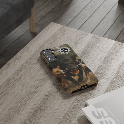 Tough Cases - Wild Boar & Dogs Phone Case - Adventure Vibe, Perfect Gift for Animal Lovers