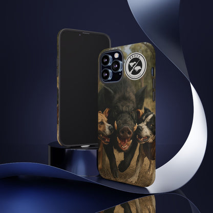 Tough Cases - Wild Boar & Dogs Phone Case - Adventure Vibe, Perfect Gift for Animal Lovers